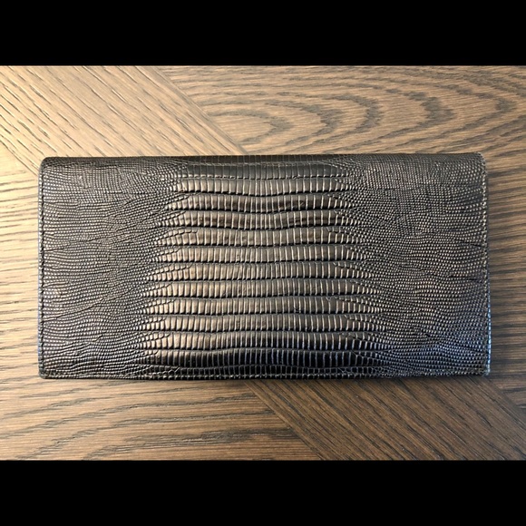 Salvatore Ferragamo Black Patent Leather Wallet - Picture 2 of 6